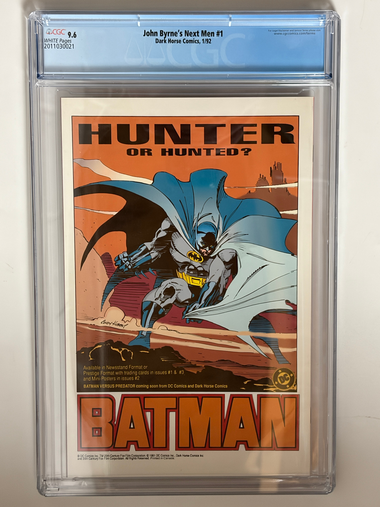 John Byrne's Next Men #1 (1992) in CGC 9.6 Near Mint+ - Image 2