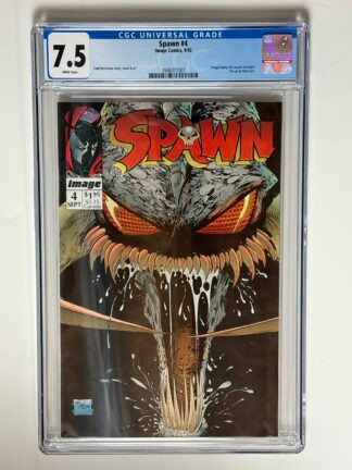 Spawn #4 (1992) 1st cover app. Violator in CGC 7.5 Very Fine-
