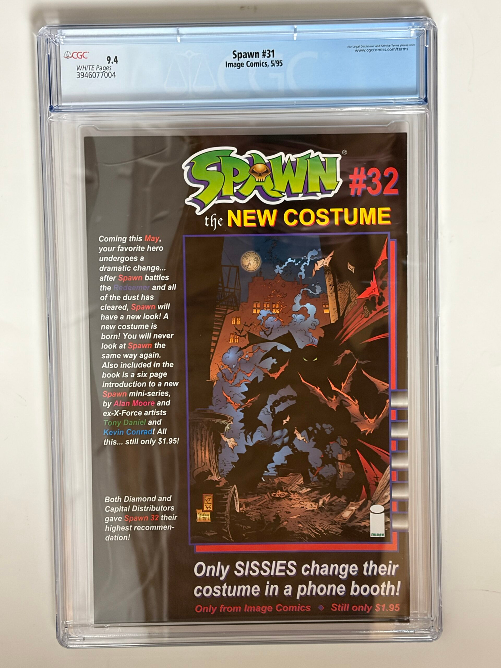 Spawn #31 (1995) 1st app. The Redeemer II (Phil Timper) in CGC 9.4 Near Mint - Image 2