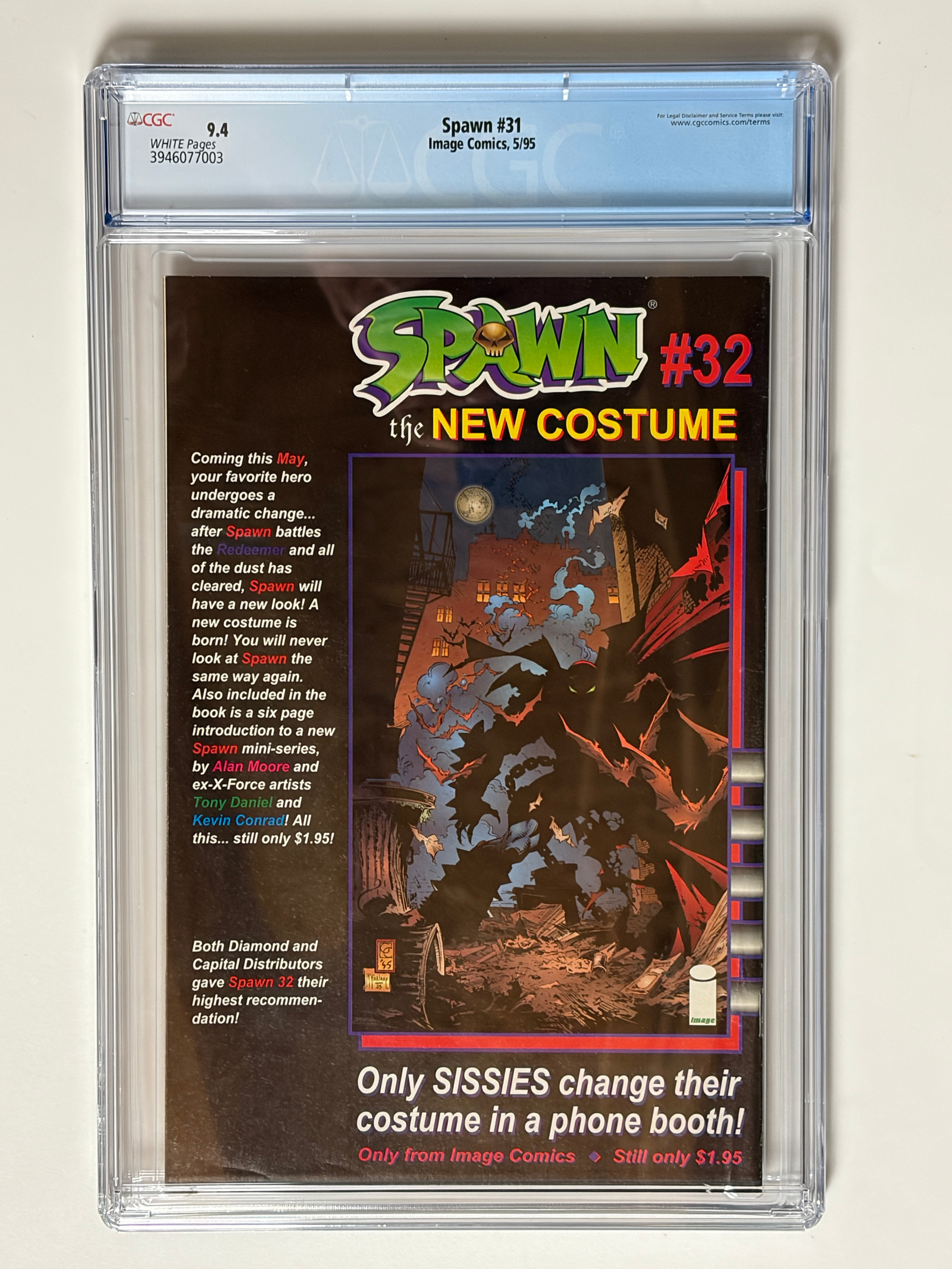 Spawn #31 (1995) 1st app. The Redeemer II (Phil Timper) in CGC 9.4 Near Mint - Image 2