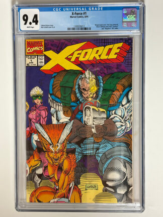 X-Force #1 (1991) 1st solo series of the X-Force, 3rd app. Warpath, 1st cameo app. Tyler Dayspring (named), 1st app. G.W. Bridge in CGC 9.4 Near Mint