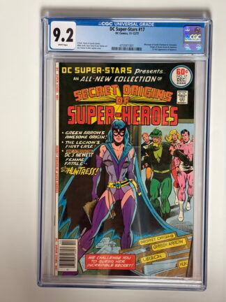 DC Super-Stars #17 (1977) 1st app. of Huntress in CGC 9.2 Near Mint- (White pages)