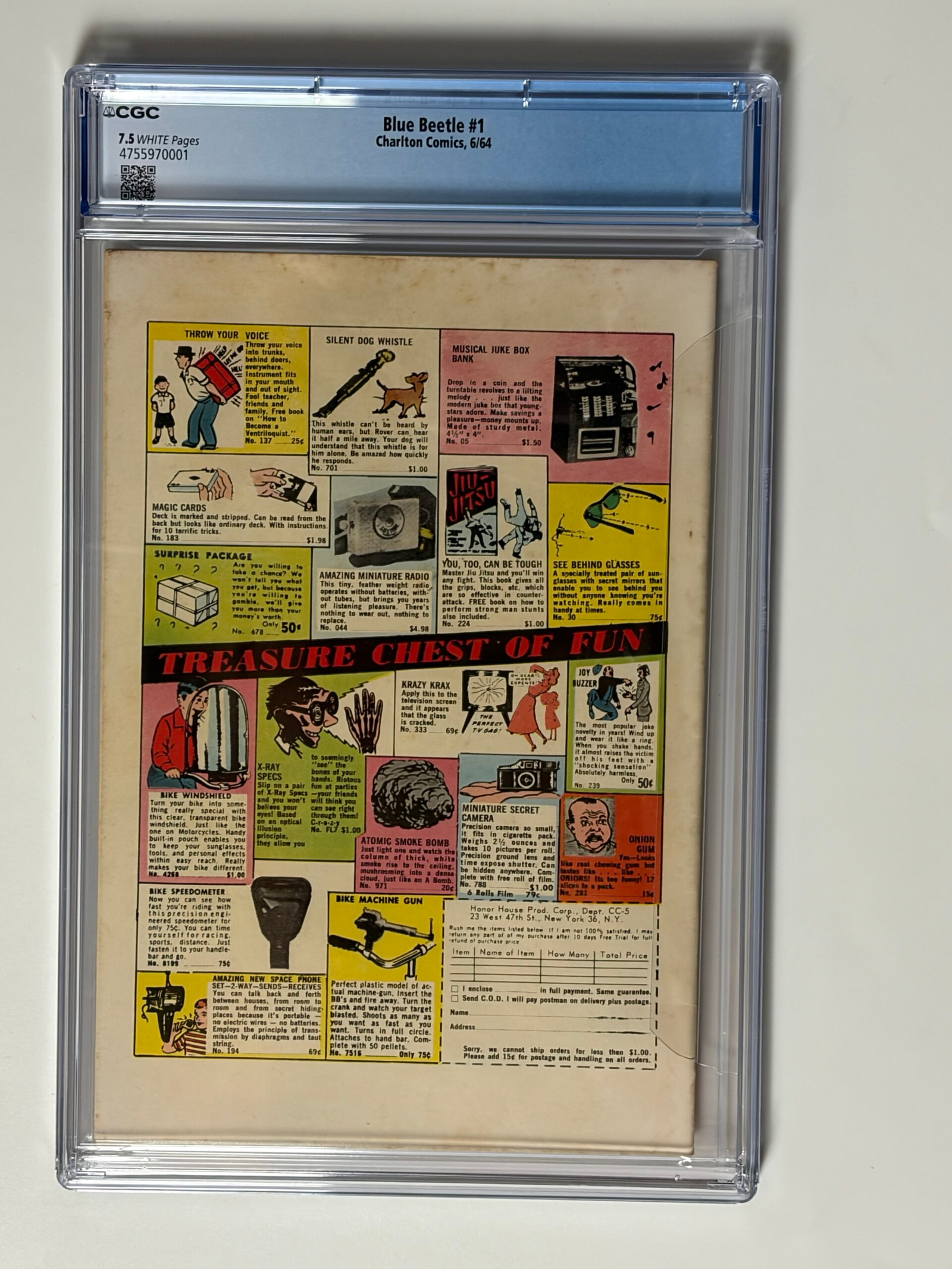 Blue Beetle #1 (1964) in CGC 7.5 Very Fine- (White pages) - Image 2