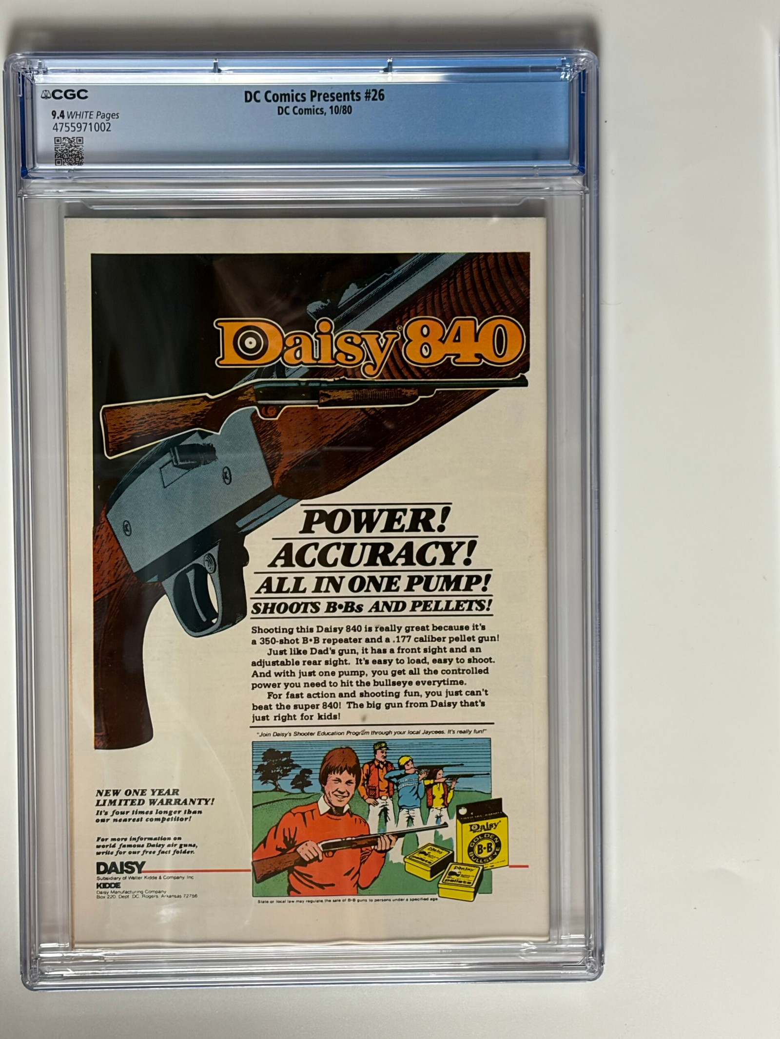 DC Comics Presents #26 (1980) 1st team app. The New Teen Titans, 1st app. Starfire, 1st app. Raven, 1st app. Cyborg (Victor Stone) in CGC 9.4 Near Mint - Image 2