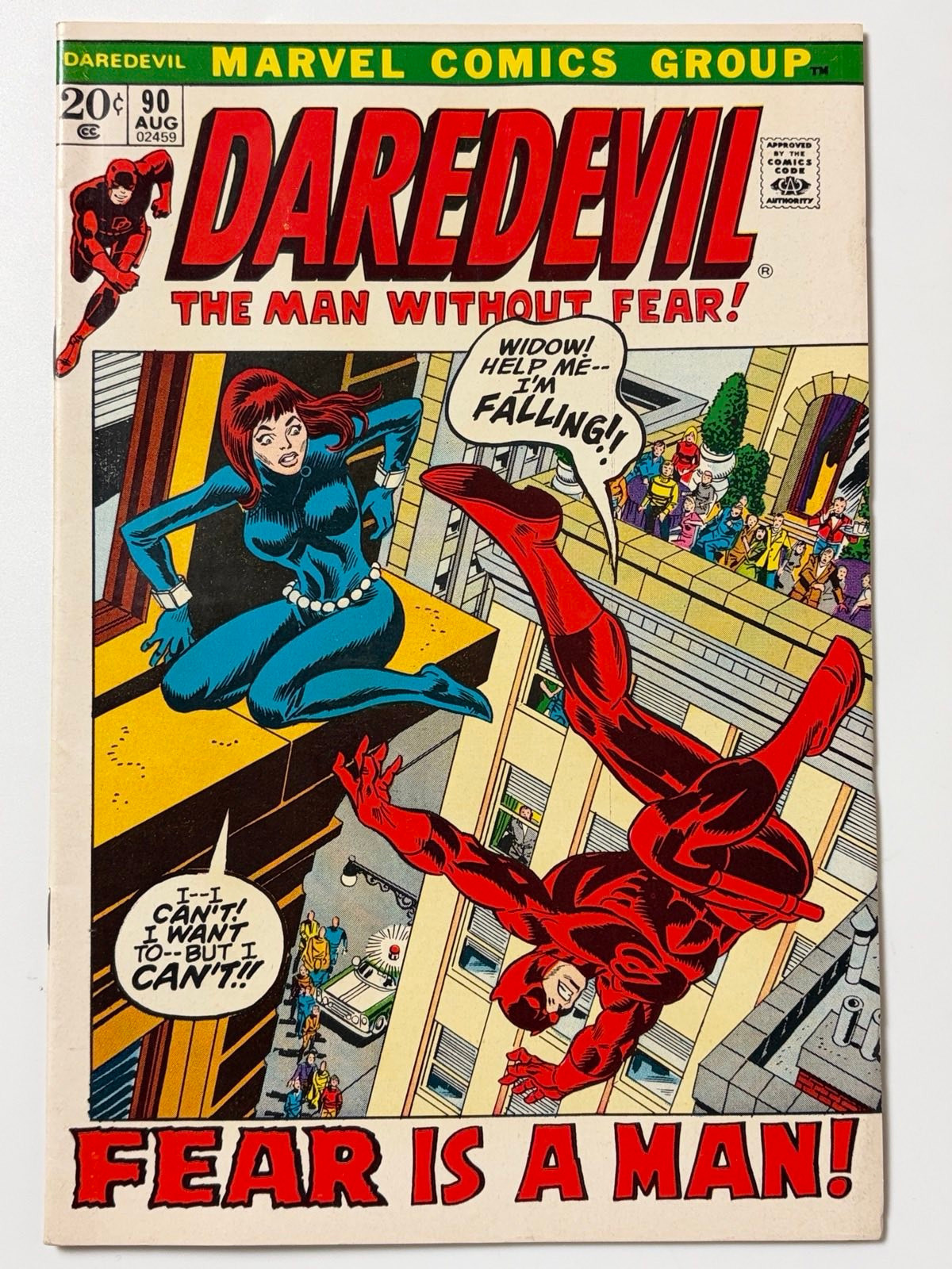 Daredevil #90 (1972) Origin of Black Widow in 9.4 Near Mint