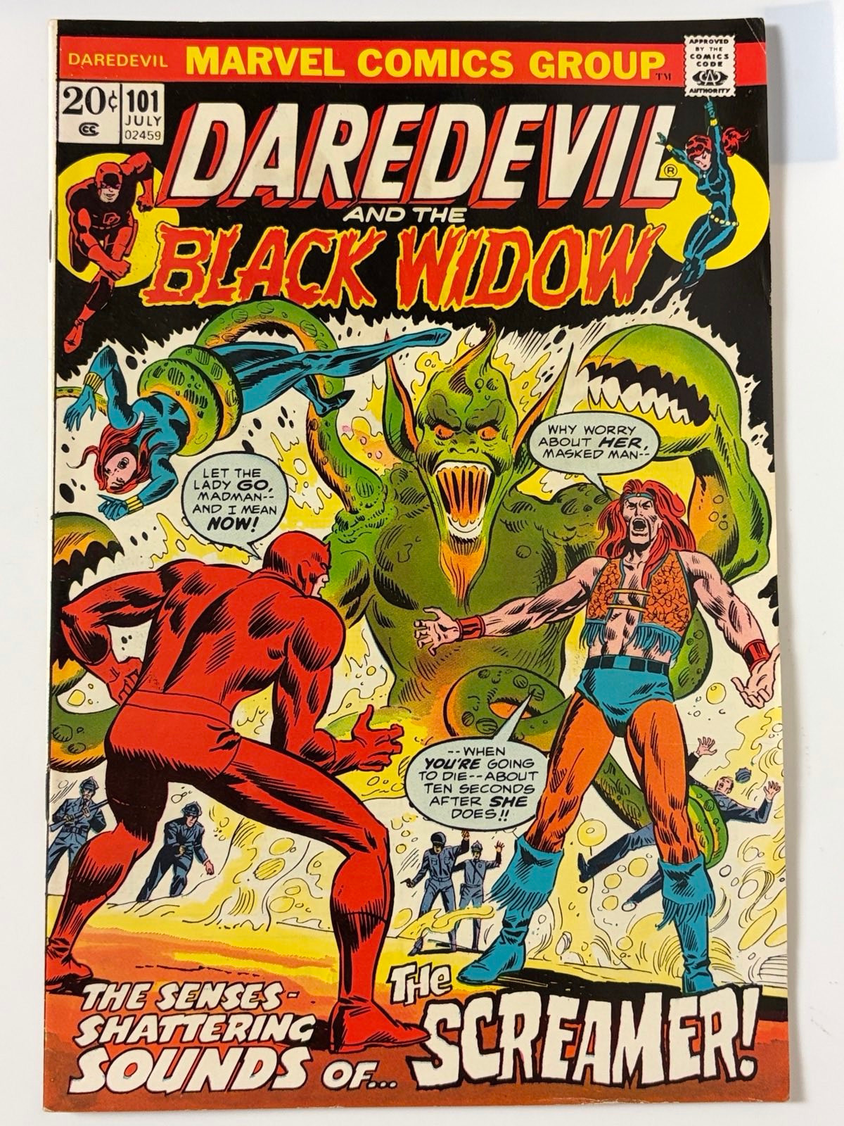 Daredevil #101 (1973) 1st full app. Angar the Screamer in 8.5 Very Fine+