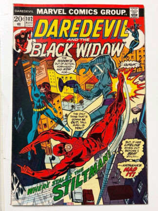 Daredevil #102 (1973) 1st published writing work by Chris Claremont in 9.0 Very Fine/Near Mint