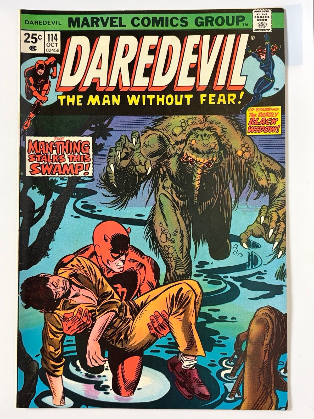 Daredevil #114 (1974) 1st full app. Death-Stalker in 7.5 Very Fine-