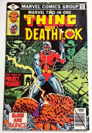 Marvel Two-In-One #54 (1979) 1st team app. The Grapplers, 1st app. Titania (Davida DeVito), 1st app. Screaming Mimi (Melissa Gold) in 9.4 Near Mint