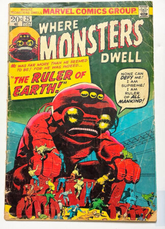 Where Monsters Dwell #25 (1973) in 2.5 Good+
