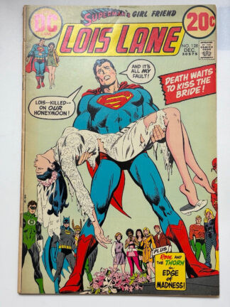 Superman's Girl Friend Lois Lane #128 (1972) 3' spine split in 3.5 Very Good-