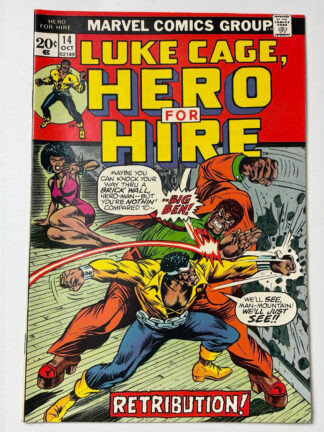 Hero For Hire #14 (1973) Origin of Luke Cage retold, 1st app. Big Ben Donovan in 9.4 Near Mint