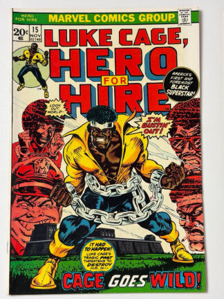 Hero For Hire #15 (1973) in 9.0 Very Fine/Near Mint