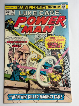 Power Man #28 (1975) 1st app Cochroach Hamilton in 9.2 Near Mint-