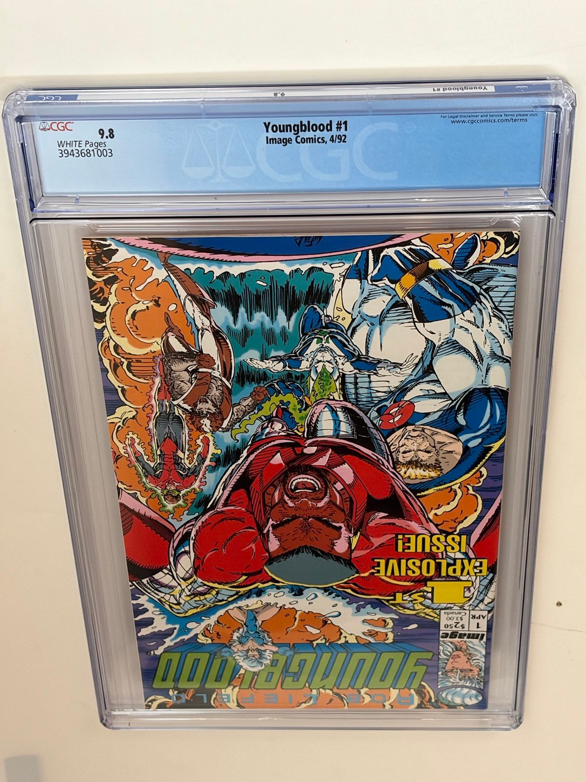 Youngblood #1 (1992) in CGC 9.8 Near Mint/Mint - Image 2