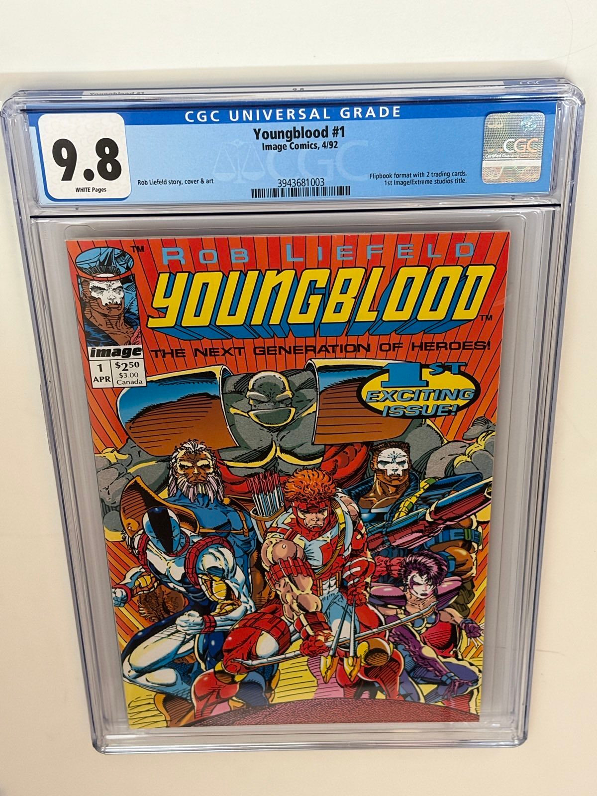 Youngblood #1 (1992) in CGC 9.8 Near Mint/Mint