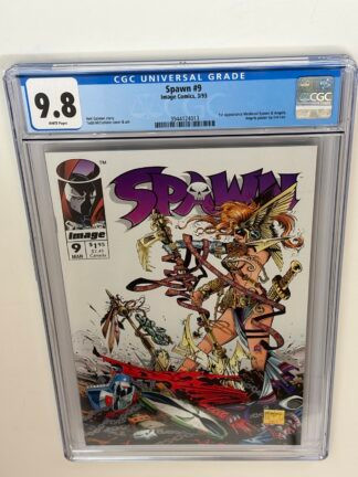 Spawn #9 (1992) 1st app. Angela, 1st app. Medieval Spawn, 1st app. Cogliostro in CGC 9.8 Near Mint/Mint