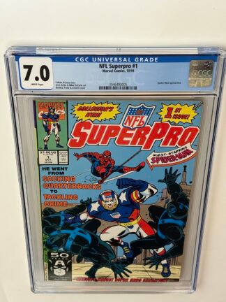 NFL SuperPro #1 (1991) in CGC 7.0 Fine/Very Fine