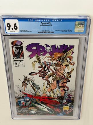 Spawn #9 (1992) 1st app. Angela, 1st app. Medieval Spawn, 1st app. Cogliostro in CGC 9.6 Near Mint+