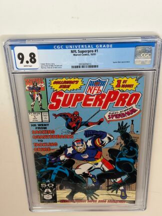 NFL SuperPro #1 (1991) in CGC 9.8 Near Mint/Mint