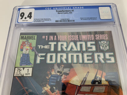 Transformers #1 (1984) 1st appearance of several Transformers in CGC 9.4 Near Mint - Image 4